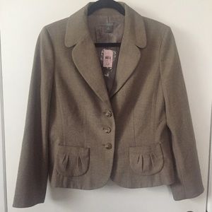 Ann Taylor Tan Blazer Jacket